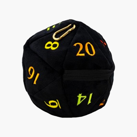 UP - D20 Plush Dice Bag - Rainbow
